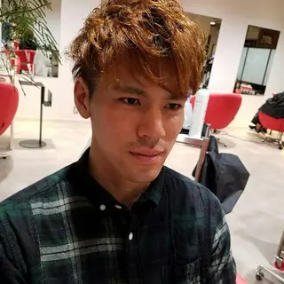 ショート パーマ メンズ 田中 光のヘアスタイル