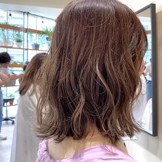 ミディアム カラー ヘアアレンジ 【ダメージレス施術】 【透明感】北村 拓也のヘアスタイル