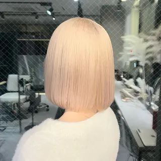 ミディアム カラー ヒビキ/モテ×愛され /ブリーチ特化のヘアスタイル