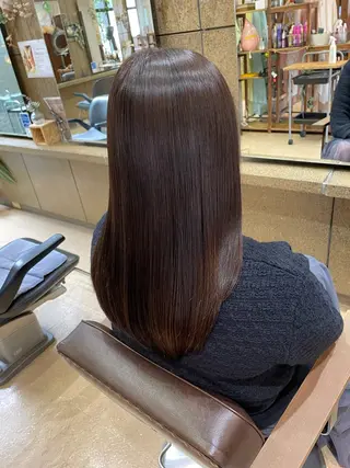 セミロング カラー パーマ ヘアアレンジ キッズ ひろ美容室所属・田中 俊貴のヘアスタイル