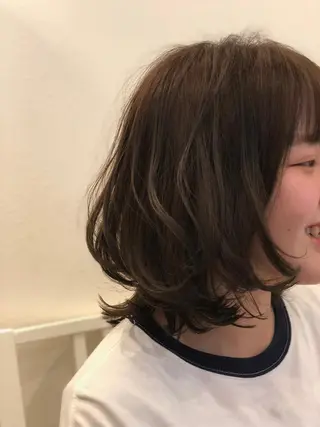 ミディアム パーマ KATSUKI津福店所属・工藤 惇のヘアスタイル