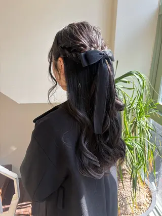 ヘアアレンジ ツヤ感カラー✨/ 顔周りカット西川絢音のヘアスタイル