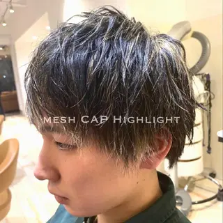 ショート カラー メンズ 【髪質改善/透明感】 上野 聖斗のヘアスタイル