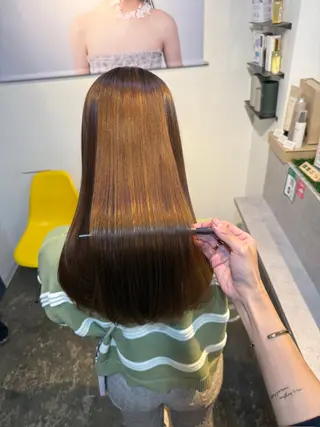 ロング 縮毛矯正/レイヤー カット⭐️SHOTAのヘアスタイル