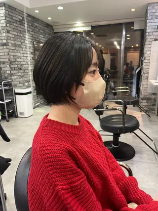 ショート 平尾/高宮/艶カラー /ハイライト/綜一郎のヘアスタイル