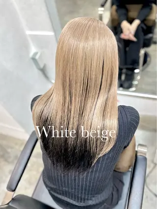 ロング カラー ケアブリーチ 髪質改善/池袋のヘアスタイル