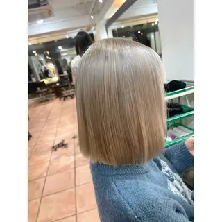 ミディアム カラー ヘアアレンジ 🦋エクステ/透明感 カラー🦋宮川莉央のヘアスタイル
