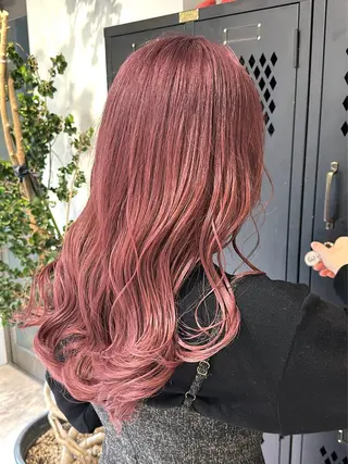 セミロング カラー ササキカズマ〻透明感 〻色落ち〻赤み消しのヘアスタイル