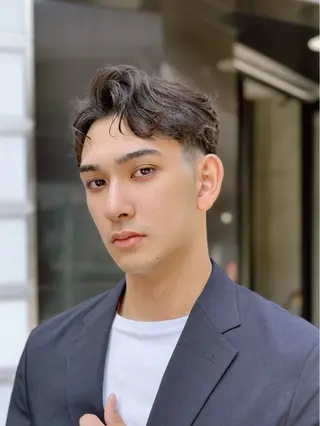 ショート パーマ メンズ 【メンズ縮毛矯正】 FILMS  軍司のヘアスタイル