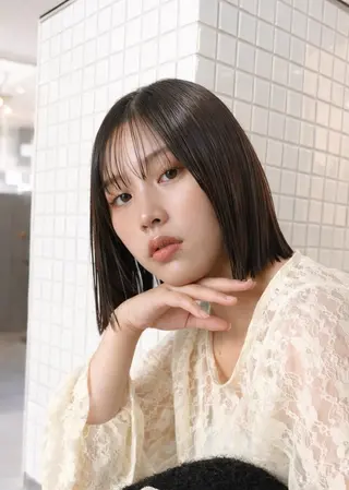 ミディアム 似合わせno.1💎 韓国ヘア特化まなかのヘアスタイル