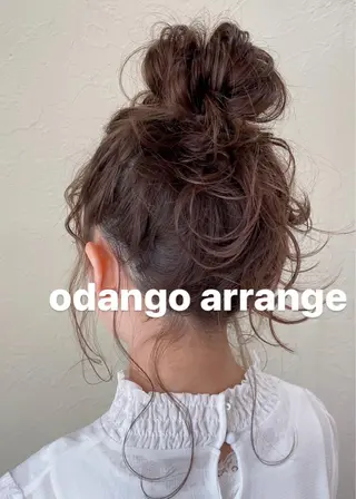 セミロング ヘアアレンジ ENIF ヤマグチアツコのヘアスタイル
