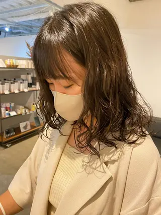 パーマ ari/ヘアセット レイヤーカット✂︎のヘアスタイル