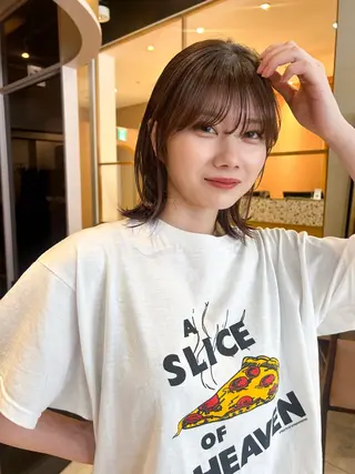 ミディアム カラー 🐢ダブルカラー🐢 透明感/このかのヘアスタイル