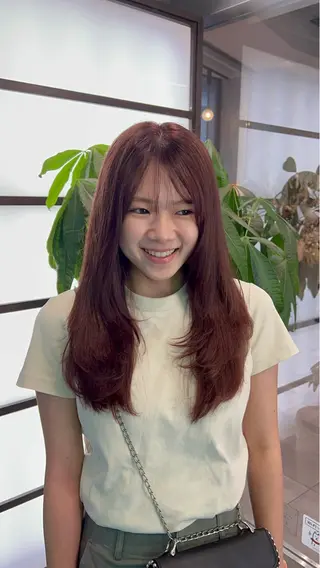 ロング カラー 🌞レイヤー×カラー 前川那津美🌞のヘアスタイル