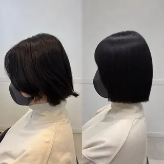 ショート レイヤーと縮毛矯正で 飯食ってる人のヘアスタイル