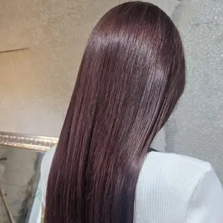 カラー 艶髪縮毛矯正×透明感 カラー◎mikuのヘアスタイル