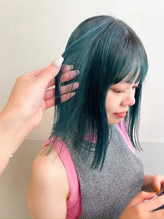 ミディアム カラー パーマ ヘアアレンジ 💖美髪矯正💖 辻未侑のヘアスタイル