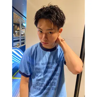 ショート パーマ メンズ 💈メンズ短髪特化 ✂︎伊藤大輝💈のヘアスタイル
