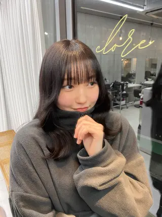 ミディアム うる艶ヘア♡韓国好き 透明感　shotaのヘアスタイル