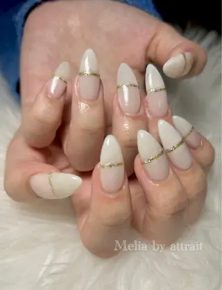 ネイル Melia by attrait🌿杏のネイルデザイン