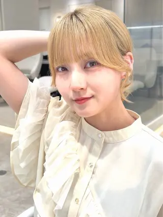 ミディアム 前髪・顔周りカット☆ あらいみゆのヘアスタイル