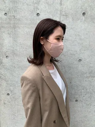 ミディアム カラー まろやか透明感カラー ♡MANAのヘアスタイル