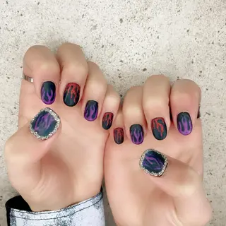 ショート カラー パーマ ヘアアレンジ メンズ キッズ ネイル マツエク・マツパ Salon Ｋのネイルデザイン