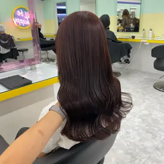 セミロング カラー ヘアアレンジ mai🍑暖色カラー /レイヤー💖のヘアスタイル