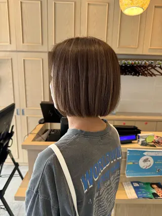 ショート ショート/ボブ パーマ/中原のヘアスタイル