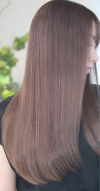 ミディアム カラー 髪質改善専門店 エイジングケアのヘアスタイル