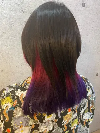 セミロング カラー Ando Raycoのヘアスタイル