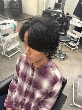 パーマ メンズ シャドウパーマ/立川 メンズ/コタロウのヘアスタイル