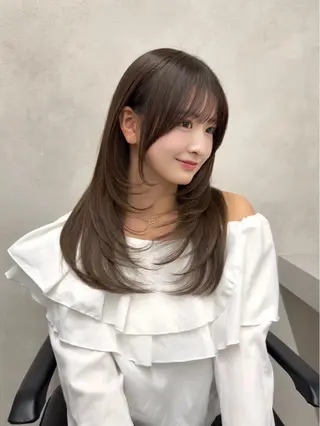 ロング 田渊 日菜のヘアスタイル