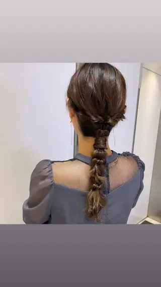 ロング ヘアアレンジ ボブパーマ 🌷ヨシカワハナコのヘアスタイル