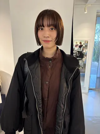 ショート カラー ボブ/似合わせカット /ニュアンスカラーのヘアスタイル