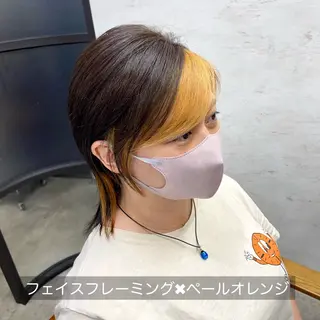 ミディアム カラー 黒崎 勝巳のヘアスタイル