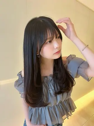 ロング Ayano‪‪🎀似 合わせ×透明感🎀のヘアスタイル