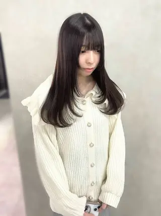 ロング カラー 盛れる顔まわり✨🎀 レイヤー別所好葉のヘアスタイル