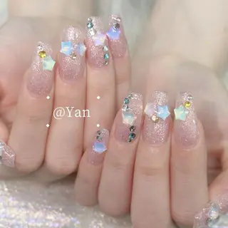 ネイル 長いだし/スカルプ/ パラシェルN.oneのネイルデザイン