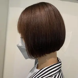ショート カラー ヘアアレンジ パーマ 🖤小顔ボブ/ウルフ レイヤー🖤山本諒のヘアスタイル