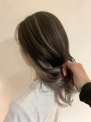 セミロング 市村 正義のヘアスタイル