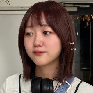 ミディアム 盛れる透明感カラー・ momokaのヘアスタイル