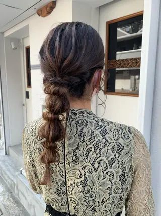 ロング SEAM アキホのヘアスタイル