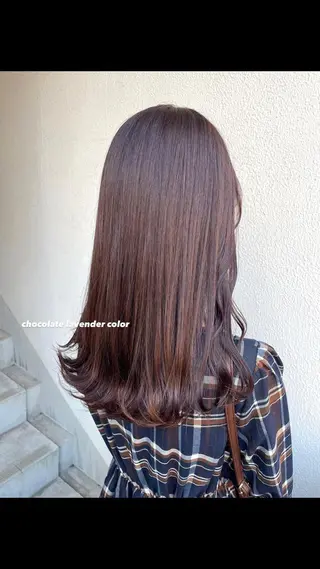 ロング カラー パーマ ヘアアレンジ メンズ キッズ ネイル マツエク・マツパ アイブロウ 透明感カラー・レイヤ ー🎀amika🎀のヘアスタイル