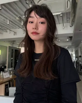 ロング 🩵🫧ふちゃく はるな🫧🩵のヘアスタイル