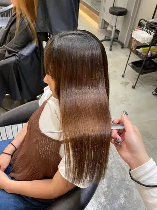 セミロング 韓国レイヤー/髪質 改善🎀ちなみのヘアスタイル