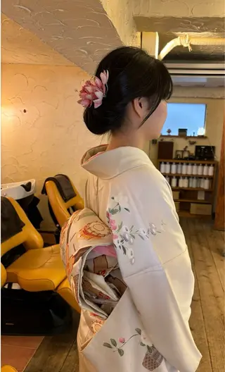 セミロング 大鹿 数馬のヘアスタイル