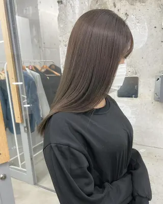 ロング カラー パーマ ヘアアレンジ ヘアケア特化型サロン newi 梅田のヘアスタイル