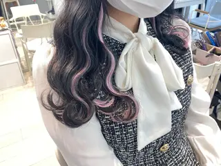 セミロング カラー ヘアアレンジ ☁️hinako☁️ 1HAVANAのヘアスタイル