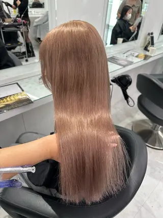 セミロング カラー ❄最強かわいいカラー ❄️MINA❄️のヘアスタイル